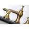 Kingston Brass KC7067BAL Heirloom 8" Widespread Bathroom Faucet, Brushed Brass KC7067BAL - alternate 6